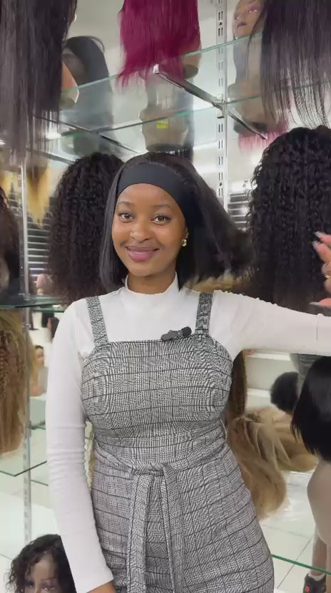 Hair Band Donor Straight Wig 12"